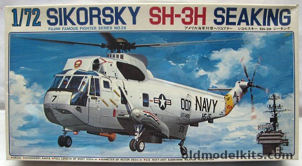 Fujimi 1/72 Sikorsky SH-3H SeaKing - US Navy HS-15 USS America / HS-2 USS Enterprise / US Marines, 7A28 plastic model kit